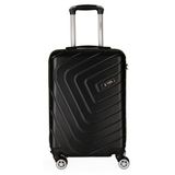 Mala De Bordo Pequena Em Abs Yins Ys21158 Cadeado Integrado Rodas Duplas Giro 360 Preto P