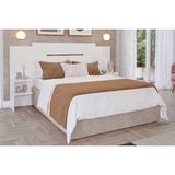 Cabeceira Cama Box Madeirado Solteiro/casal/queen Mila Off White - Panan