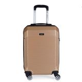 Mala De Bordo Abs Yins Ys21110 Cadeado Integrado Rodas Duplas Champagne P