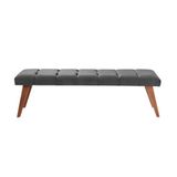 Puff Decorativo Recamier Barcelona Cinza Noturno