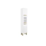 Paneleiro De Cozinha Bella C/ 3 Portas (1 C/ Vidro) 40cm Branco - Bertolini