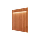 Painel Home P/ Tv Até 65 Pol Maragogi Ripado 1.85 C/ Led E Prateleira 185cm Cinamomo - Permóbili