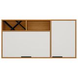Armário De Cozinha Aéreo 120cm Nala Freijó Uv/off Acetinado Z44 - Mpozenato