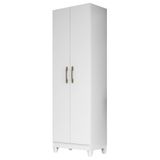 Armário Multiuso Lavanderia 55cm 2 Portas Staxx Branco Z17 - Mpozenato