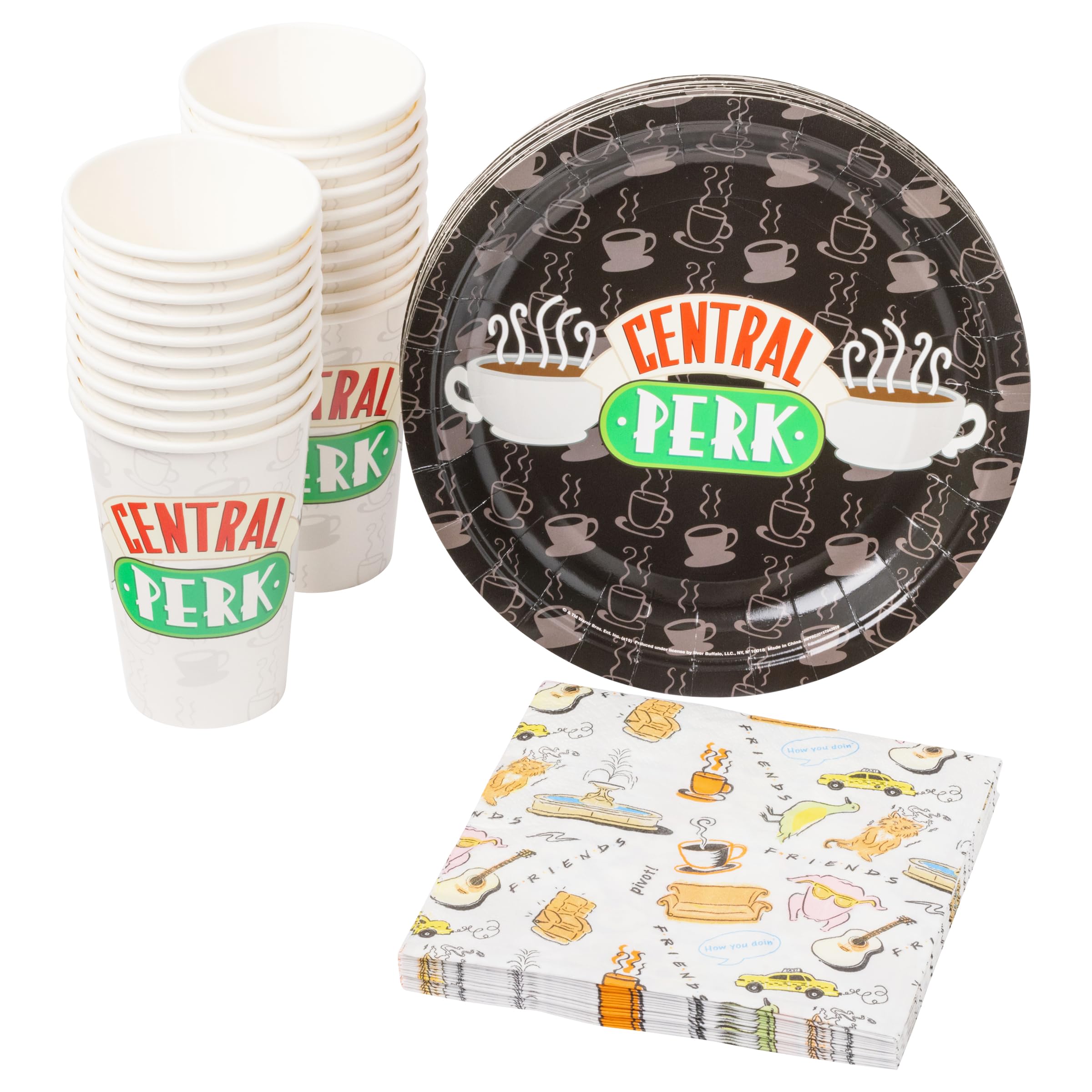 Suprimentos Para Festas Silver Buffalo Friends Central Perk 60 Unidades
