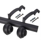 Kit Varão De Cortina Barcelona 19mm 2,00m Bola Couselo Preto