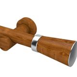 Kit Varão Completo Jade Plus 28mm 2 Metros Com Emenda - Quarto Ou Sala Cumaru