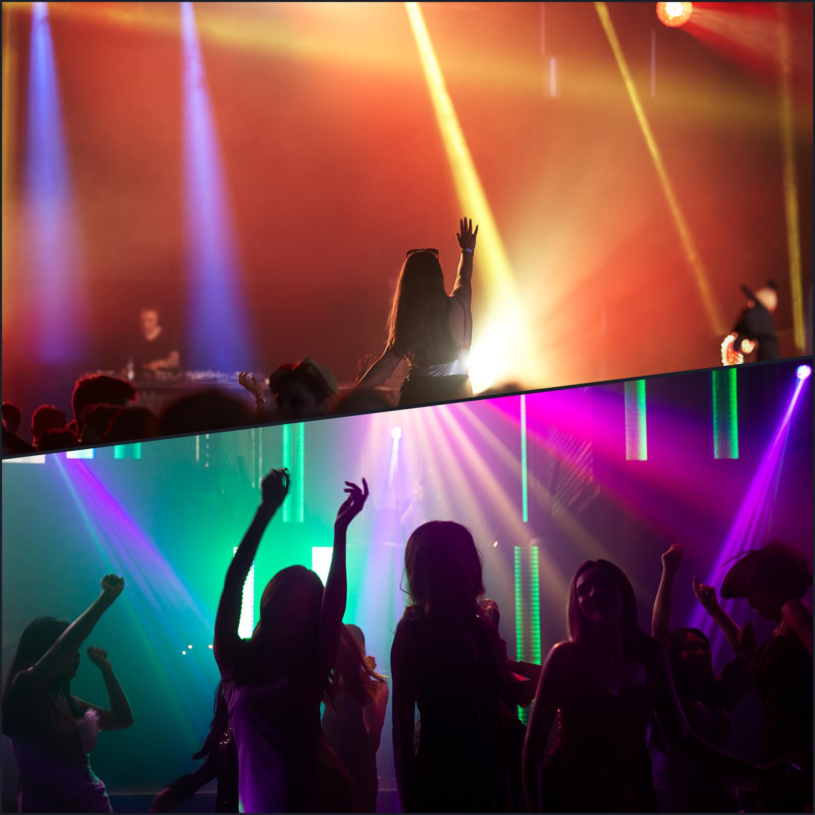 Moving Head Dj Lights U`king Mini Led Rgbw Stage Lighting (2