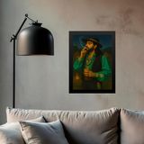 Quadro Decorativo Entidade Exú Cigano 24x18cm