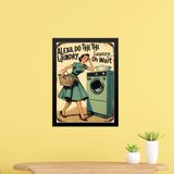 Quadro Decorativo Lavanderia Vintage Alexa 33x24cm
