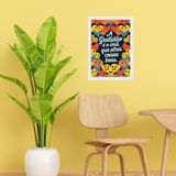 Quadro Decorativo A Gratidão É Um Imã 45x34cm - Com Vidro