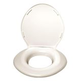 Assento Sanitário Big John 2cr Oversize Cream Heavy Duty 6cm Lift