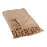 Cobertor Dii Chenille Com Franjas 50x60cm, Poliéster Natural