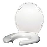 Assento Sanitário Big John 2445263-3w Aberto Frontal Com Tampa Branca