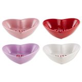 Candy Bowls Dii, Dia Dos Namorados, Ceramic Sweet Talk, 4 Unidades
