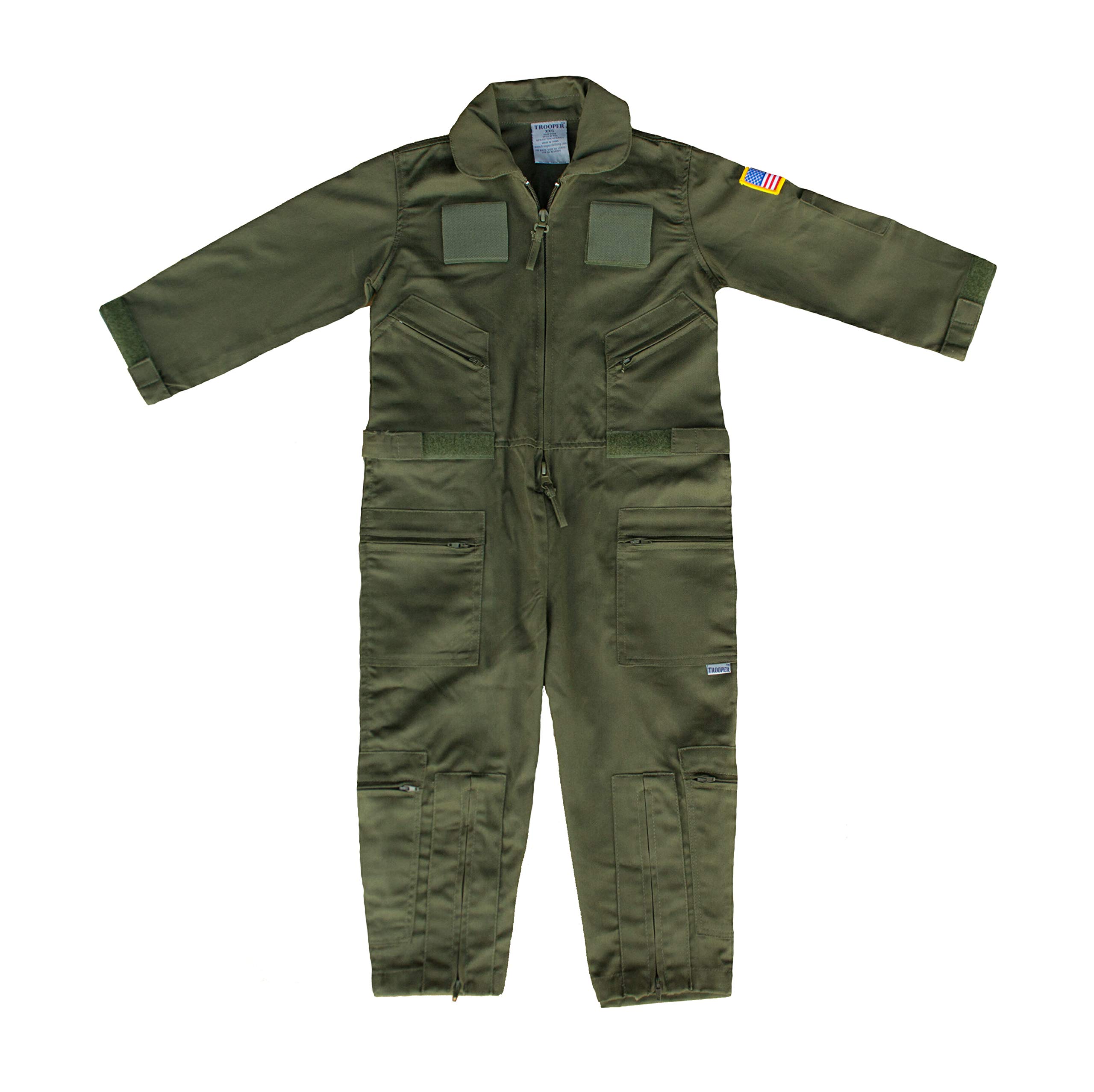 Flight Suit Trooper Medium (8) Com 6 Bolsos Para Crianças
