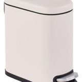 Lixeira De Piso Retangular Aço Com Pedal 5l 29x33x14cm