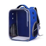 Mochila Pet Bolsa De Astronauta Transparente Para Cão E Gato Azul