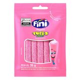 Bala Fini Regaliz Tubes Tutti Frutti - 10 Embalagens De 35g