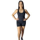 Macacao Macaquinho Fitness Curto Poliamida Premium Empina Bumbum Ginastica Academia Ioga Musculaçao