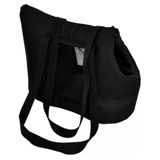 Bolsa Pet Mala Para Cão Gato Mochila Viagem, Passeio Dobrável Carro Dog Bag Tiracolo Preto