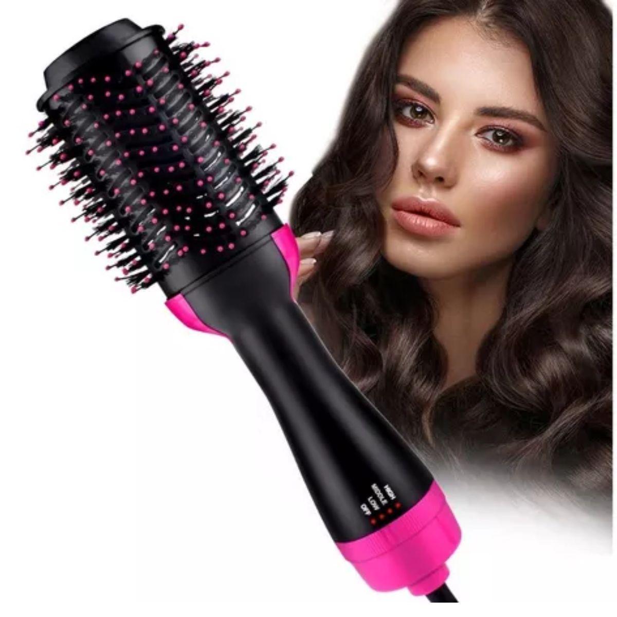 Escova Secadora Alisadora Profissional Cabelo Cacheado - Carrefour
