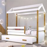 Bicama Montessori Exclusiv Solteiro Com Fio De Luz E Colchão