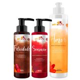 Kit Beleza Ruiva Tonalizante Felicidade, Sensação E Diluidor