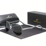 Óculos De Sol Polarizados Kingseven 7759 Estilo Piloto Cinza