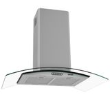 Coifa De Ilha Vidro Curvo Inox 4 E 6 Bocas 90cm - Fogatti