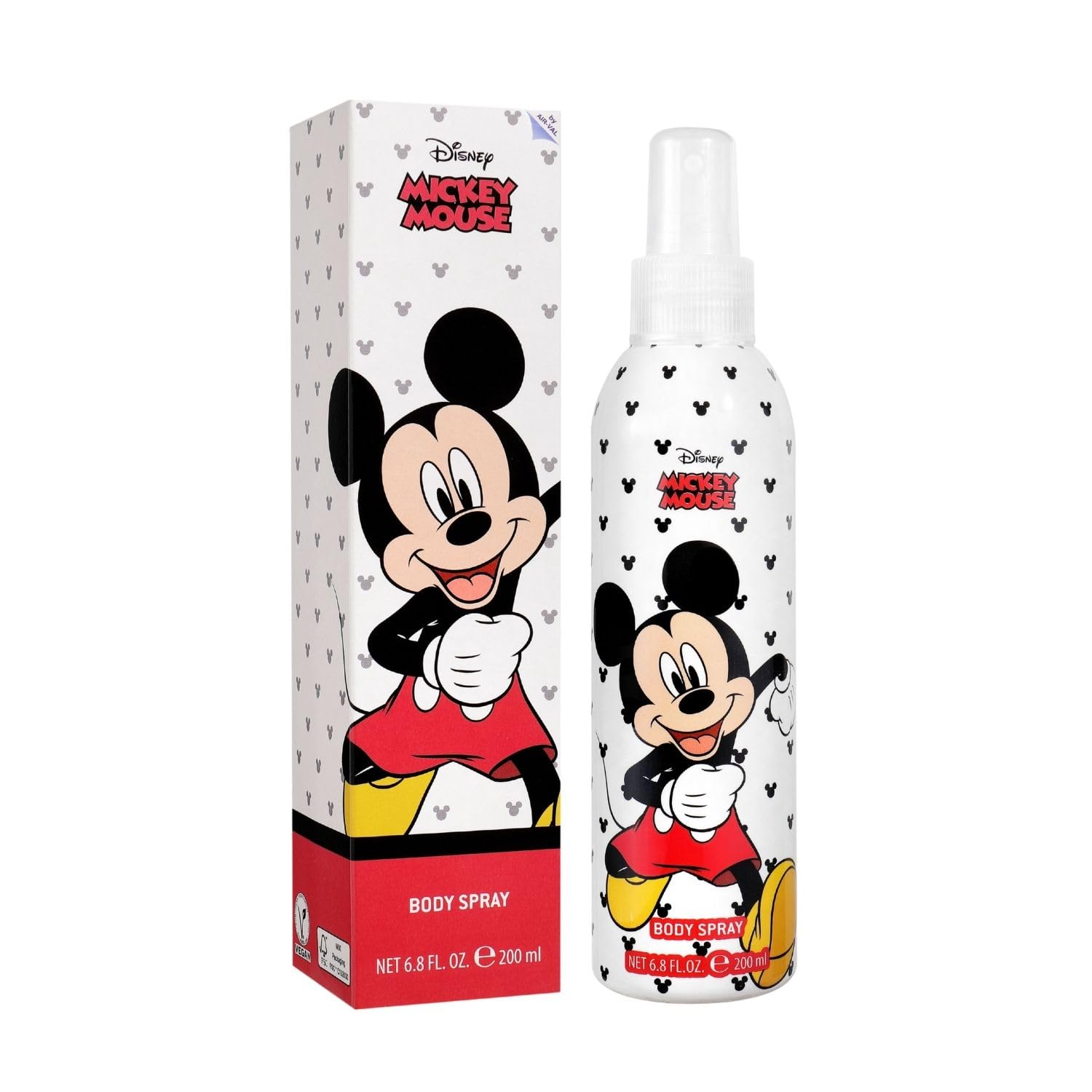 Perfume Air-val Disney Mickey Body Spray 200ml Para Homens