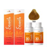 Kit Beleza Ruiva Encanto Colors 9.0 E Oxigenada 30vol 9%