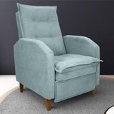 Poltrona Reclinável Leeds Boucle Azul