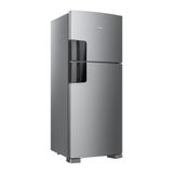 Geladeira Consul Frost Free Crm50lk Duplex Inox Com Função Turbo, Iluminação Em Led E Filtro Antiodor