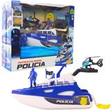Brinquedo Barco Patrulha Naval Policia 0471 - Samba Toys