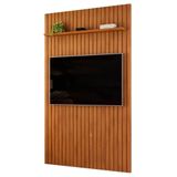 Painel Tv 60 Pol 143cm Suspenso Ripado Noah D04 Freijó - Mpozenato