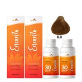 Kit Beleza Ruiva Encanto Colors 8.0 E Oxigenada 30vol 9%