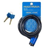 Cadeado Segurança Tranca Capacete Moto Maxtrava 405 Grande 1,8m Fume