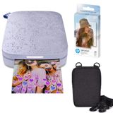 Impressora Fotográfica Portátil Hp Sprocket 2x3 Cores (lilás) Com Estojo