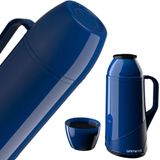 Jarra Garrafa Térmica Bule Inox E Jarra Colorida Ampola Interna Vidro Tereré Chimarrão Café Leita Água Quente Cor:garraf