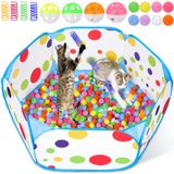 Cat Ball Pit Palksky Com 210 Bolas De Brinquedo E 4 Brinquedos De Primavera