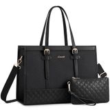 Bolsa Para Laptop Lovevook Canvas Para Mulheres De 17,3" Com Bolsa Embreagem