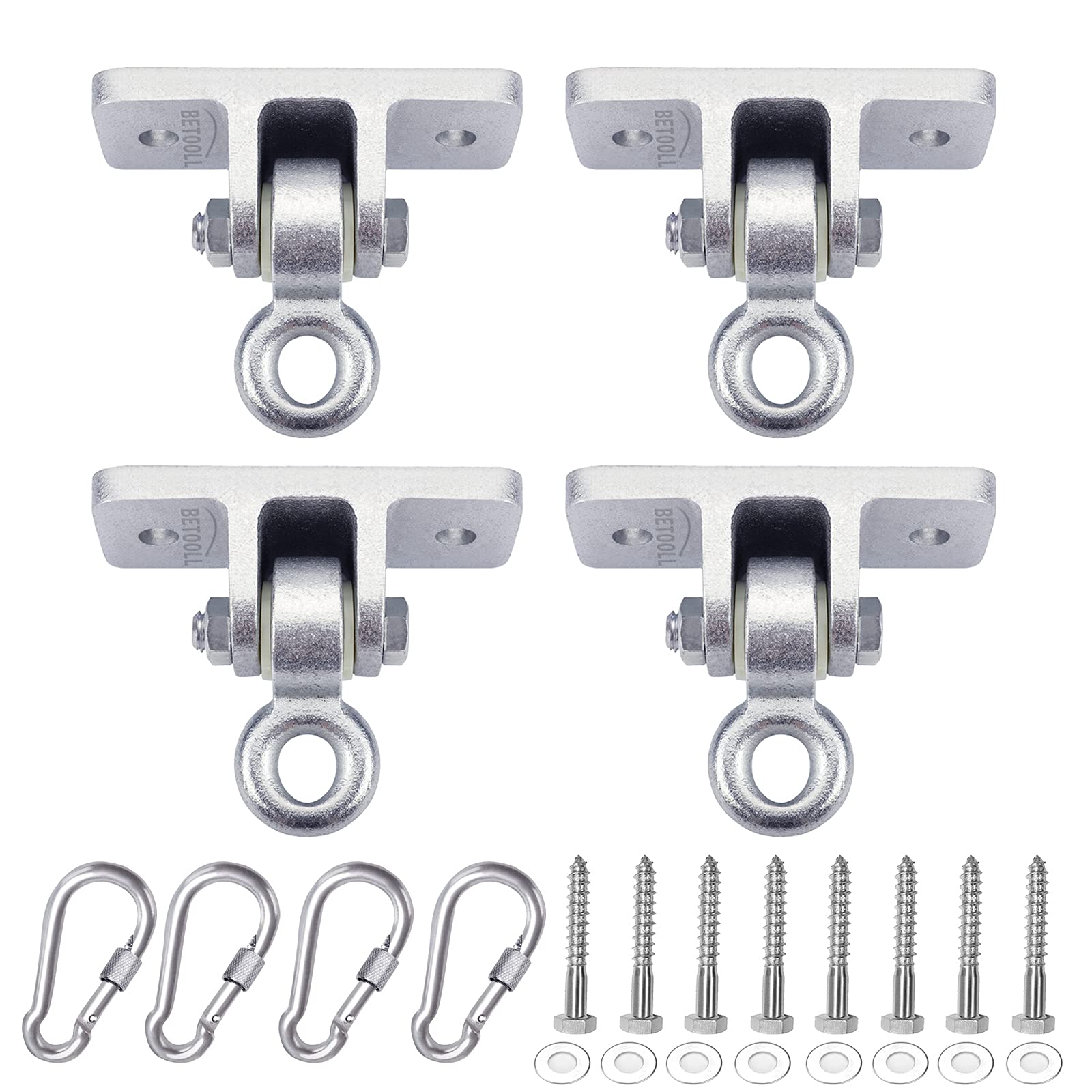 Swing Hangers Betooll Heavy Duty, Conjunto De 4 Para Conjunto Swing