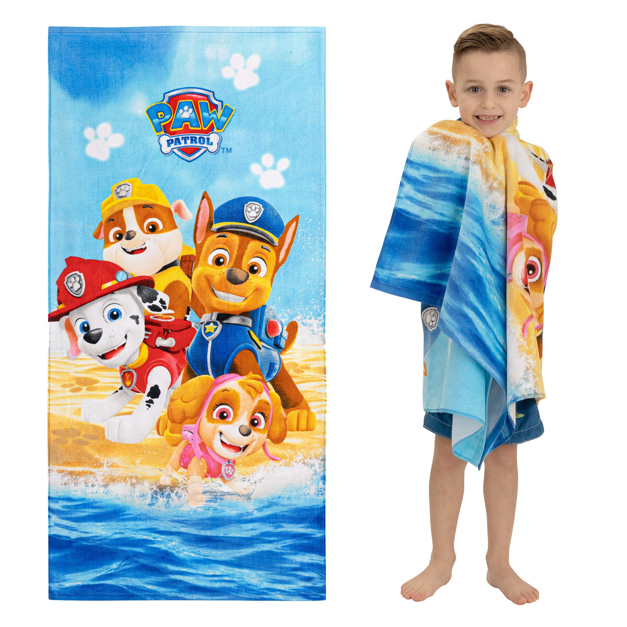 Toalha Franco Kids Paw Patrol 100% Algodão 147x71cm