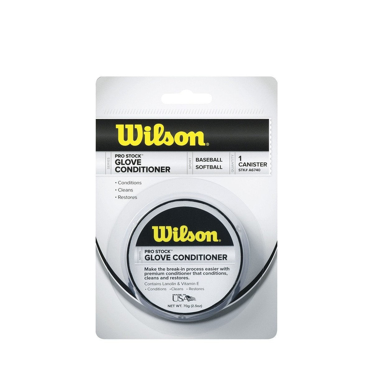 Condicionador De Luvas Wilson Wta6776pdpro Stock Branco/preto