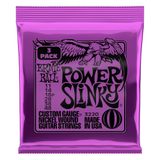 Cordas De Guitarra Elétrica Ernie Ball Power Slinky 11-48, Pacote Com 3