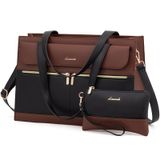 Bolsa Para Laptop Lovevook Para Mulheres Impermeável Preto-marrom