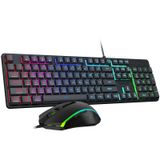 Teclado E Mouse Para Jogos Redragon S107 Rgb 5000 Dpi