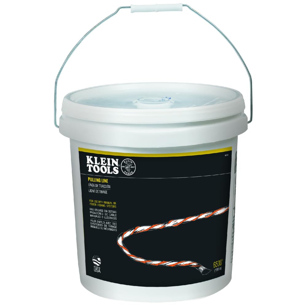 Pull Line Klein Tools 56110 Poliéster Laranja/branco 6500 Pés