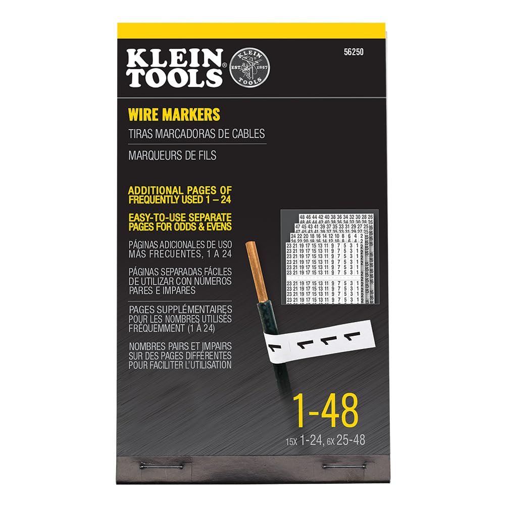 Wire Marker Book Klein Tools 56250 Gerenciamento De Cabos